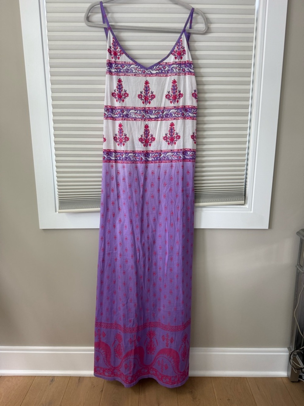 Debbie Katz 💜🩷 Ombré Block-Print Maxi
